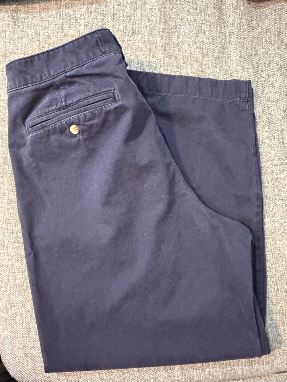 Hollister Navy Blue Men's Pleated Chinos Size 32/30 GUC Casual Golf